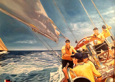 Endeavor Leading Shamrock, America’s Cup