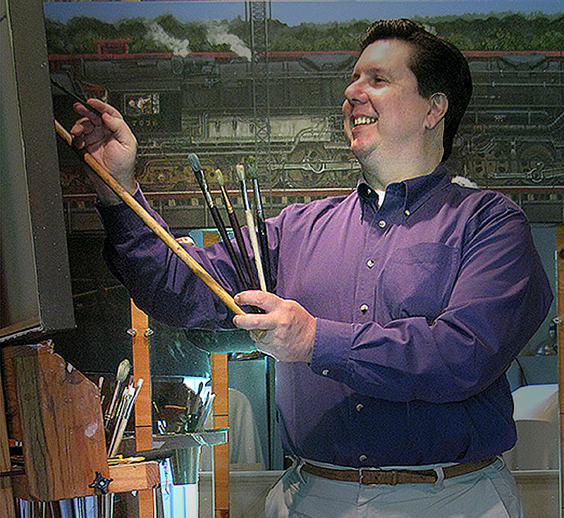 Henry Egan in his Connecticut studio