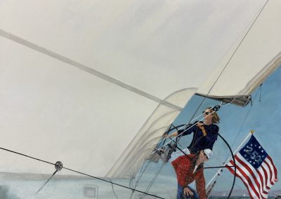 Sheet In Max Out J125! Oil on canvas, 24x30 inches.
